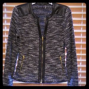 Navy and white jacket